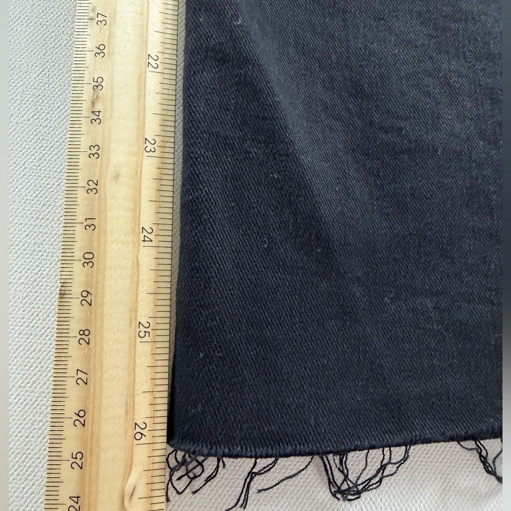AG Saige Wide Leg Crop High-Rise Fit Size 30 Color Black - Picture 12 of 16